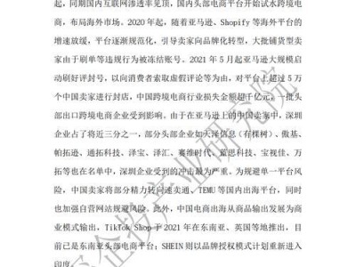 跨境电商运营的机遇与挑战（如何在跨境电商行业中脱颖而出？）